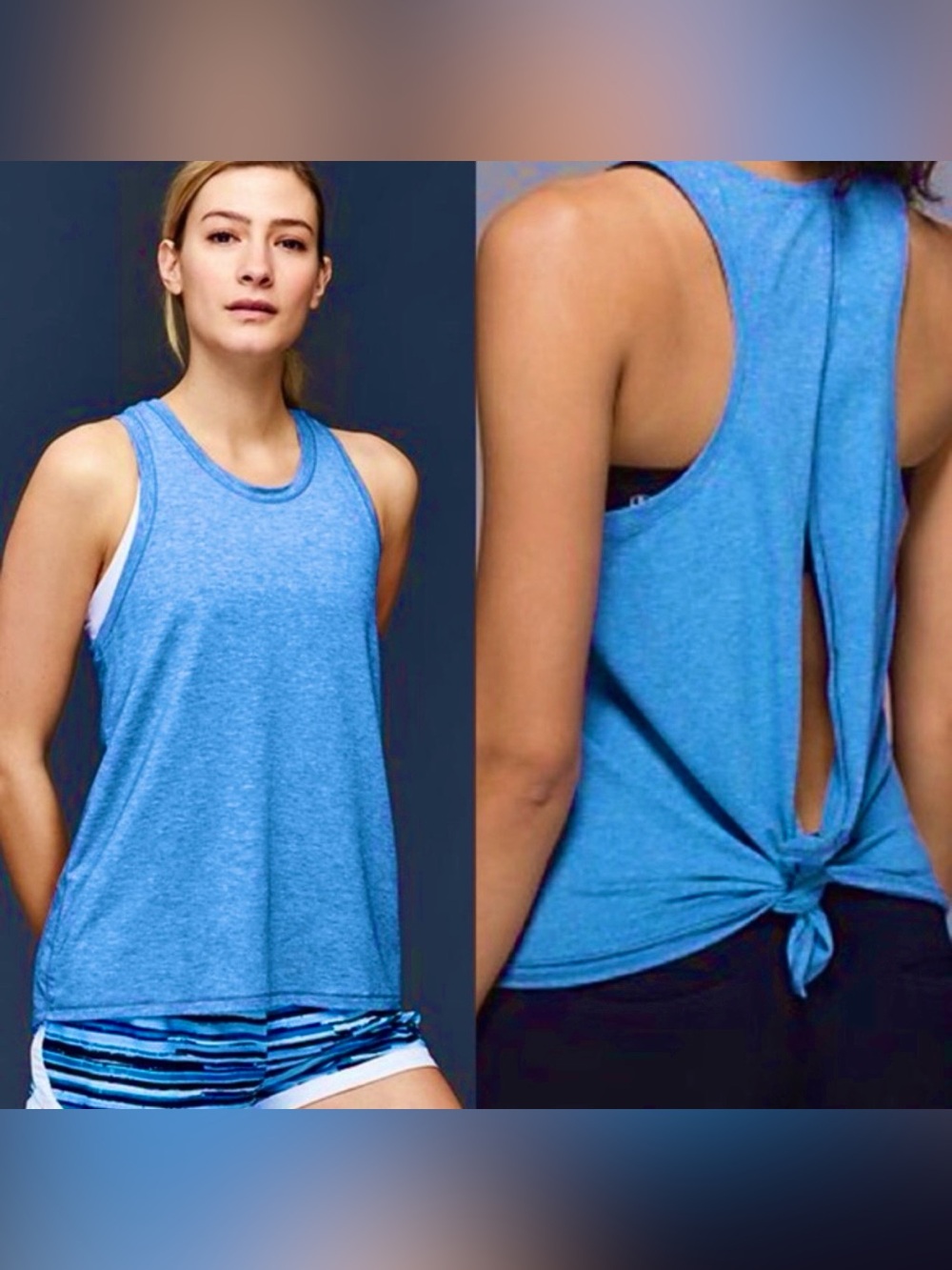 GapFit Breathe tie-back tank - size S